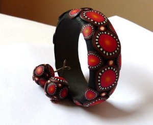 braceletbodonnaorangenoir